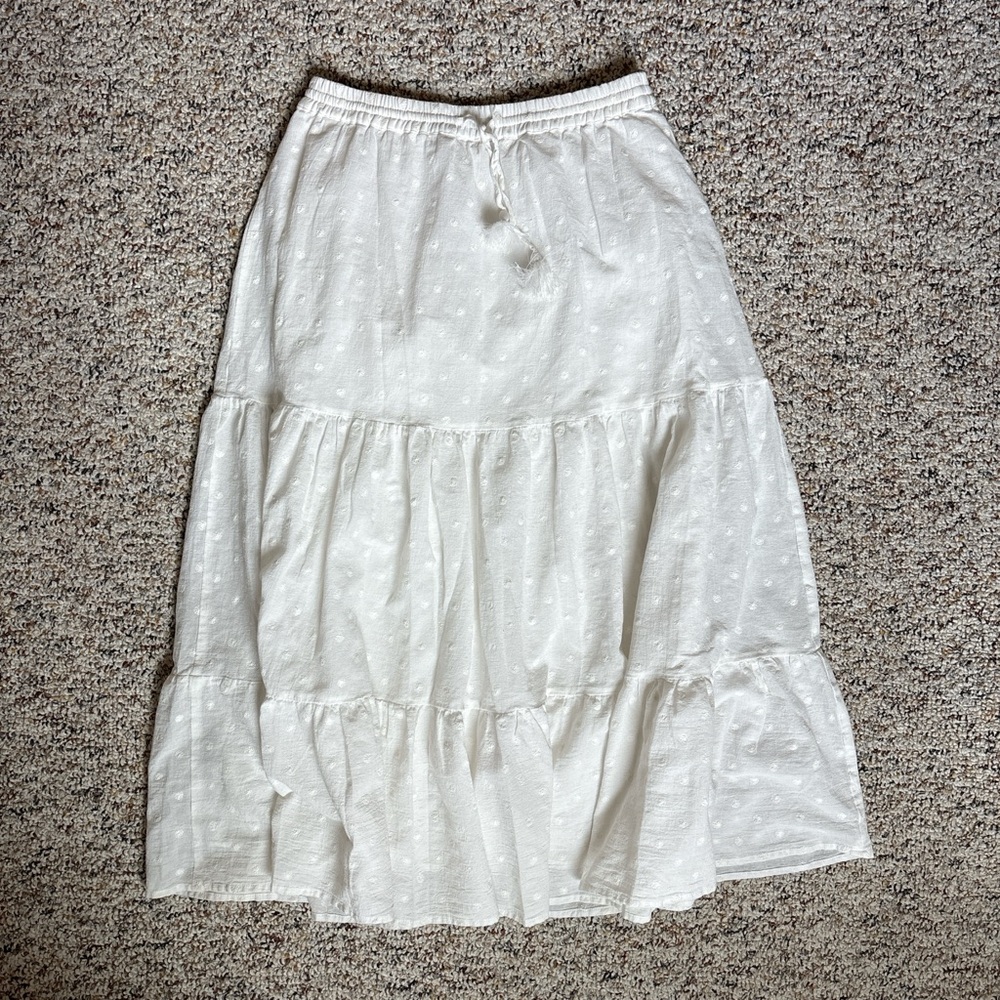 Gerard Darel White Maxi Skirt